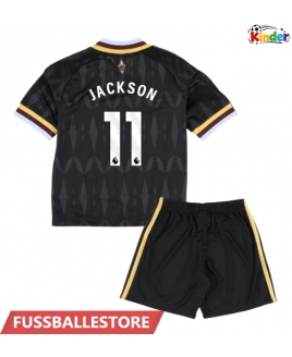 Günstige Aston Villa Nicolas Jackson #11 Auswärts Trikotsatzt Kinder 2026-27 Kurzarm (+ Kurze Hosen)